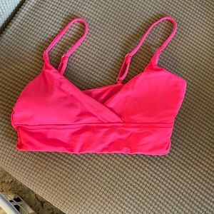 Pink swim top